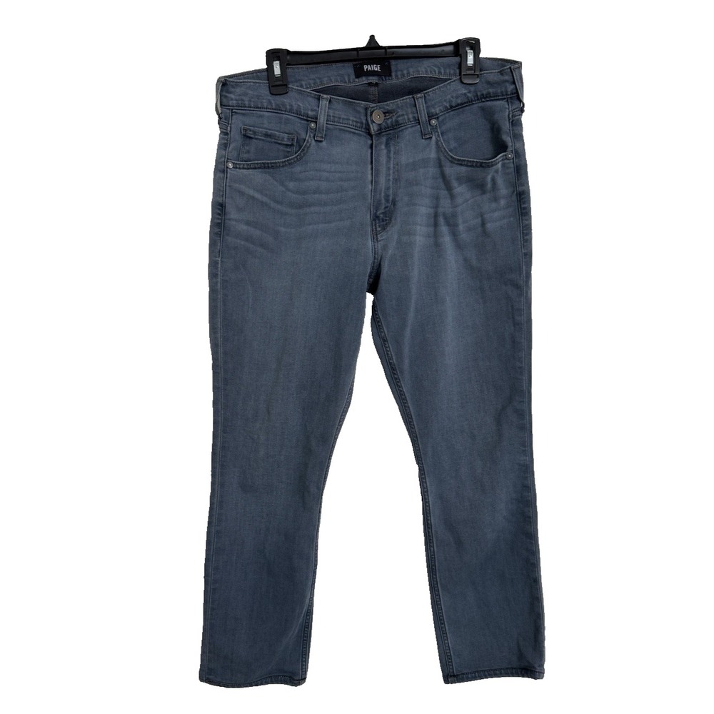 PAIGE Federal Slim Straight Leg Mens Jeans Size 33 Fit 34x26 Casual Denim‎